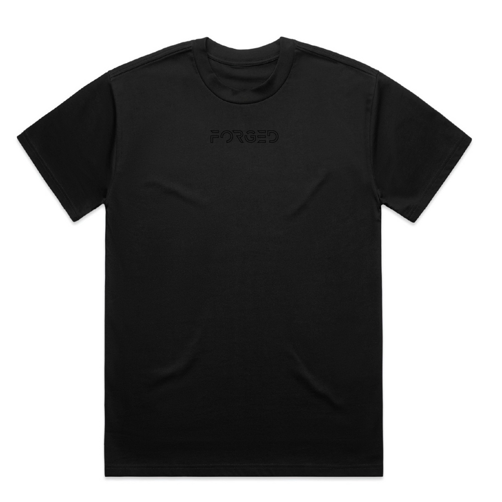 Legacy FORGED Embroidered Heavy Tee - Black Embroidery