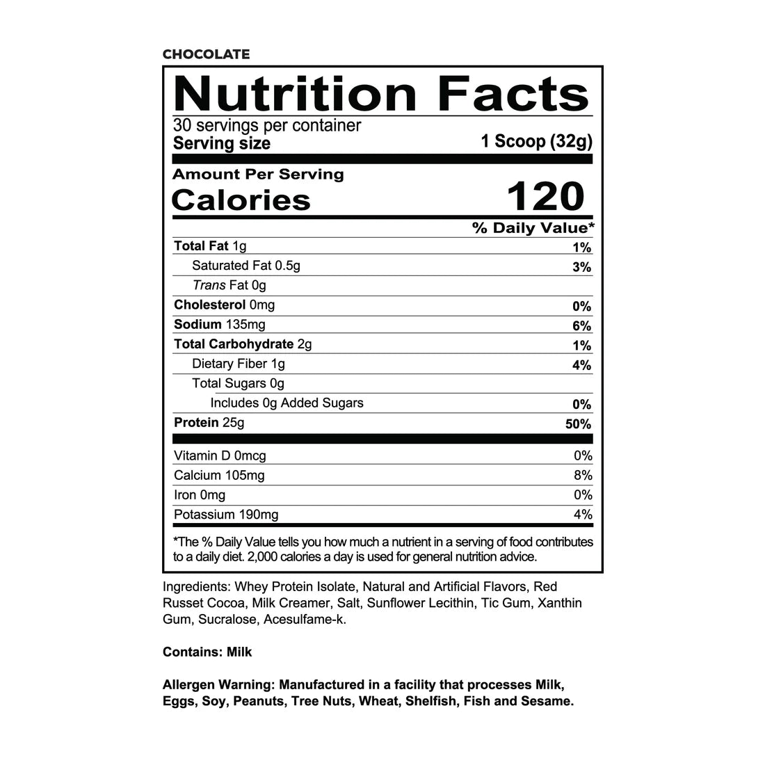 Redcon1 Isotope 100% Whey Isolate Protein Powder (30 Serves)