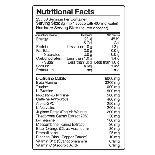 Nexus PER4M Pre-Workout (50 Serves)