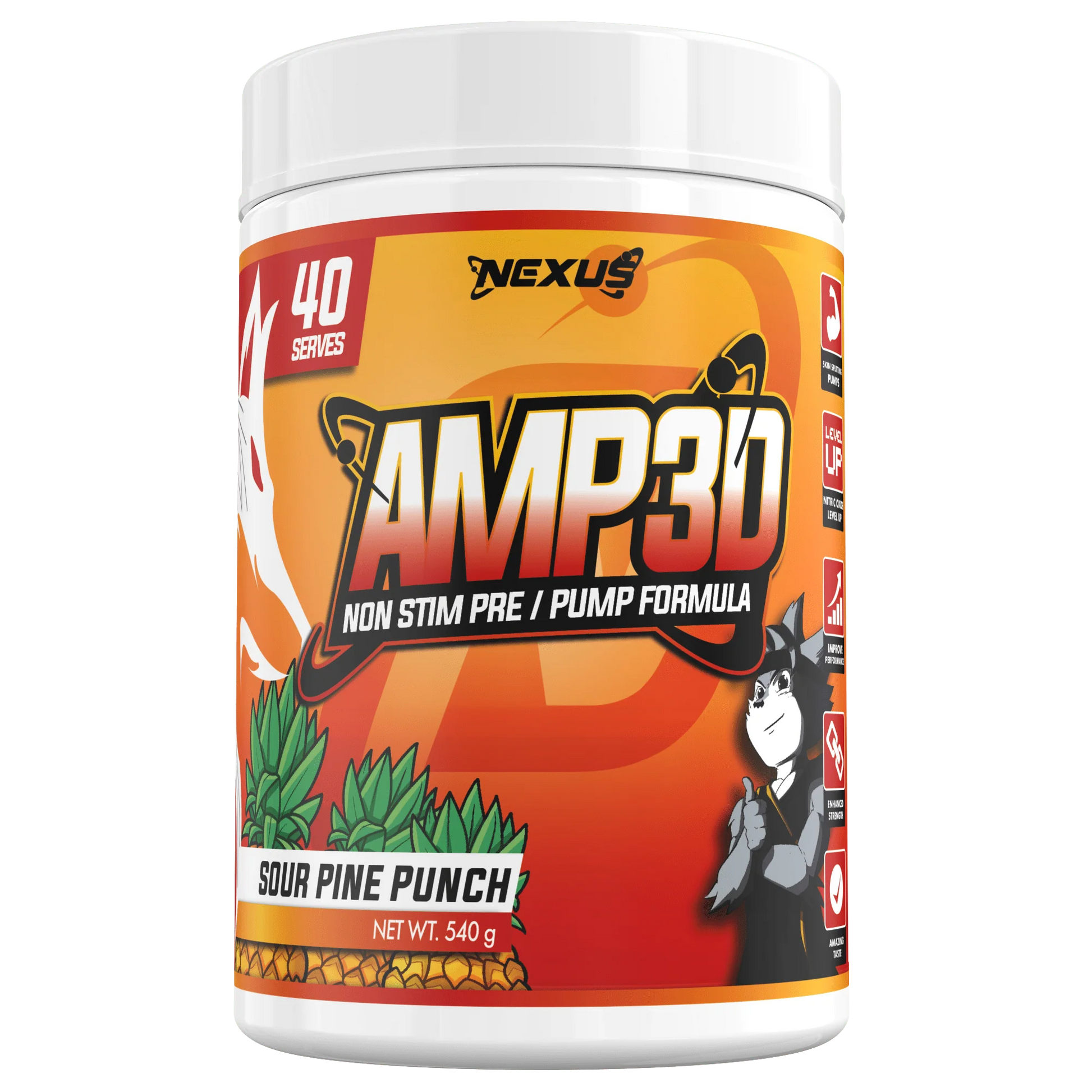 Nexus AMP3D Non-Stim Pre Workout (40 Serves)